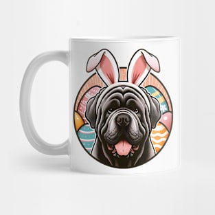 Neapolitan Mastiff's Easter Joy with Bunny Ears Mug